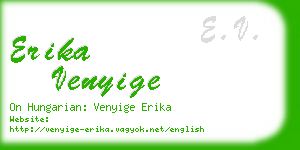 erika venyige business card